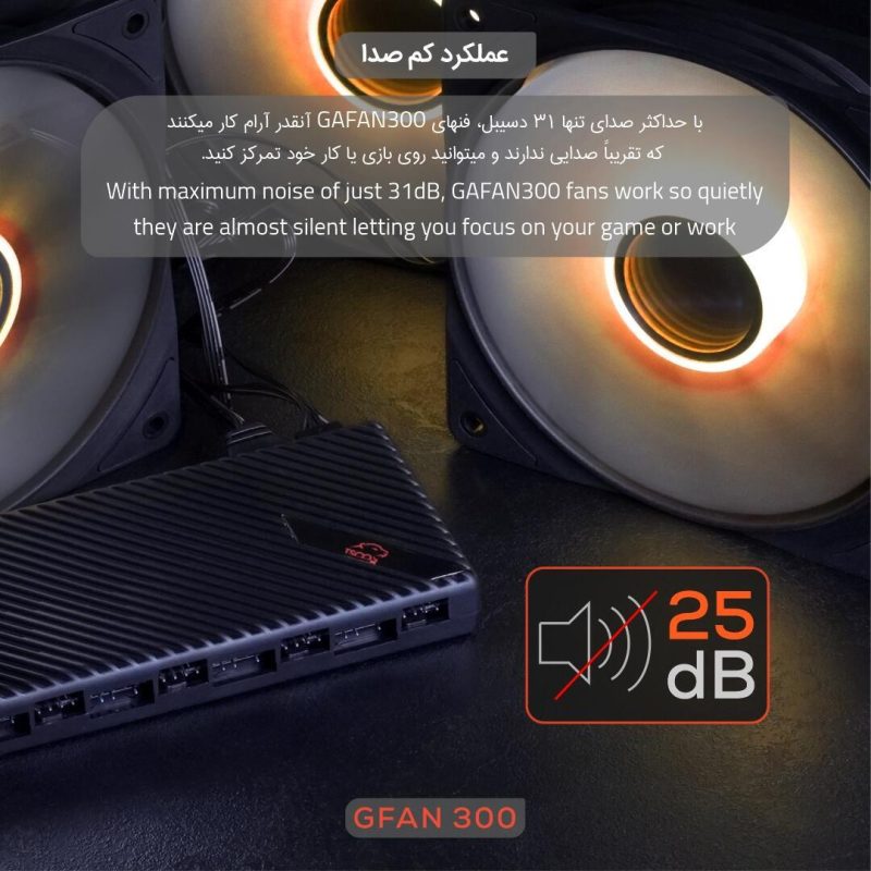 فن کیس گیمینگ تسکو مدل GFAN 300 Skadi Storm