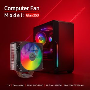 فن کیس گیمینگ تسکو مدل GAFan 250 VAYU - Aurora Light