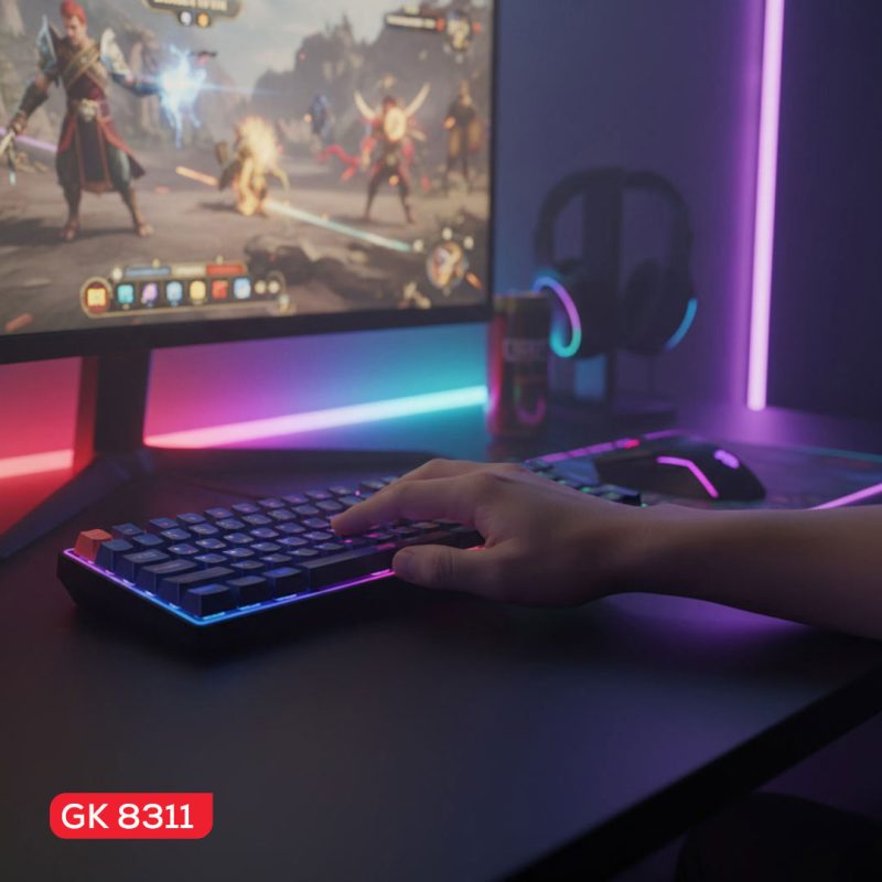 کیبورد گیمینگ تسکو گیم مدل GK 8311 4 کیبورد گیمینگ تسکوگیم GK-8311