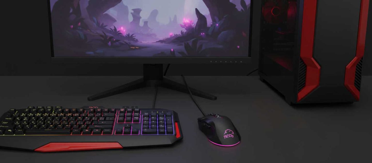 کیورد و موس گیمینگ تسکو مدل GKM 8205 5 کیبورد گیمینگ تسکو GKM 8205