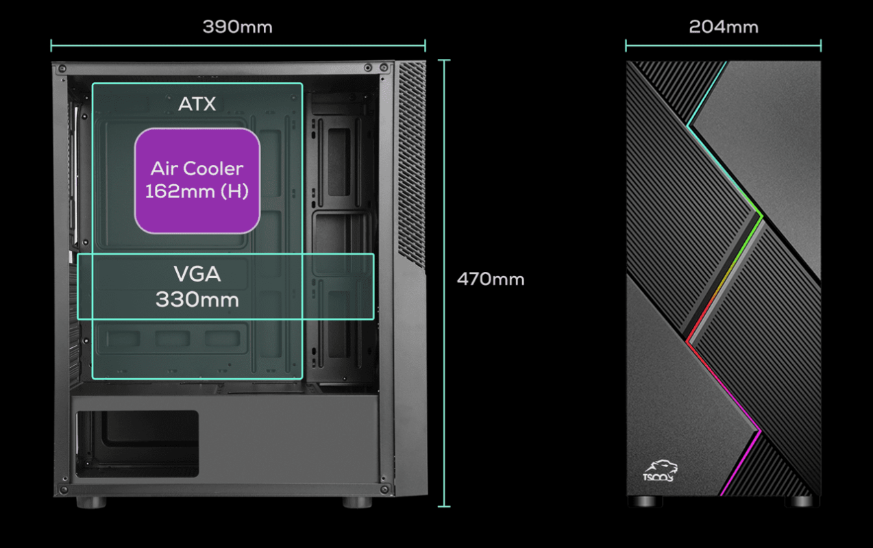 کیس تسکو GC4501 THOR 12 کیس GC 4501