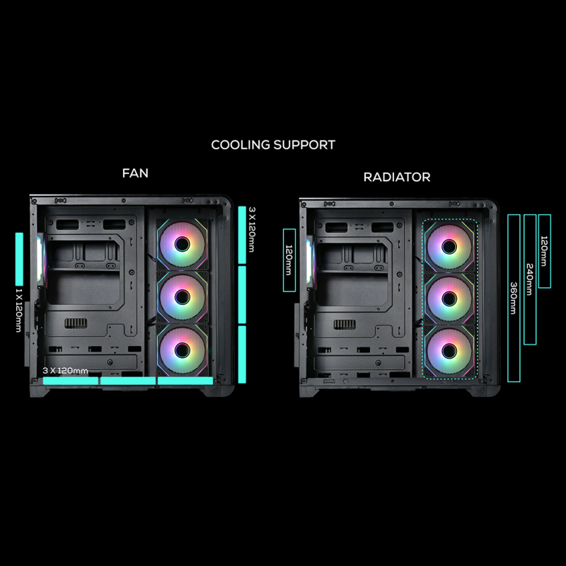کیس گیمینگ تسکو مدل GC4515 Odin 3 Odin