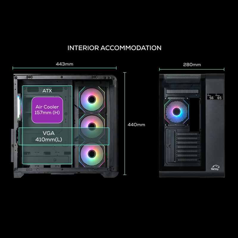 کیس گیمینگ تسکو مدل GC4515 Odin 1 کیس گیمینگ تسکو مدل GC4515 Odin