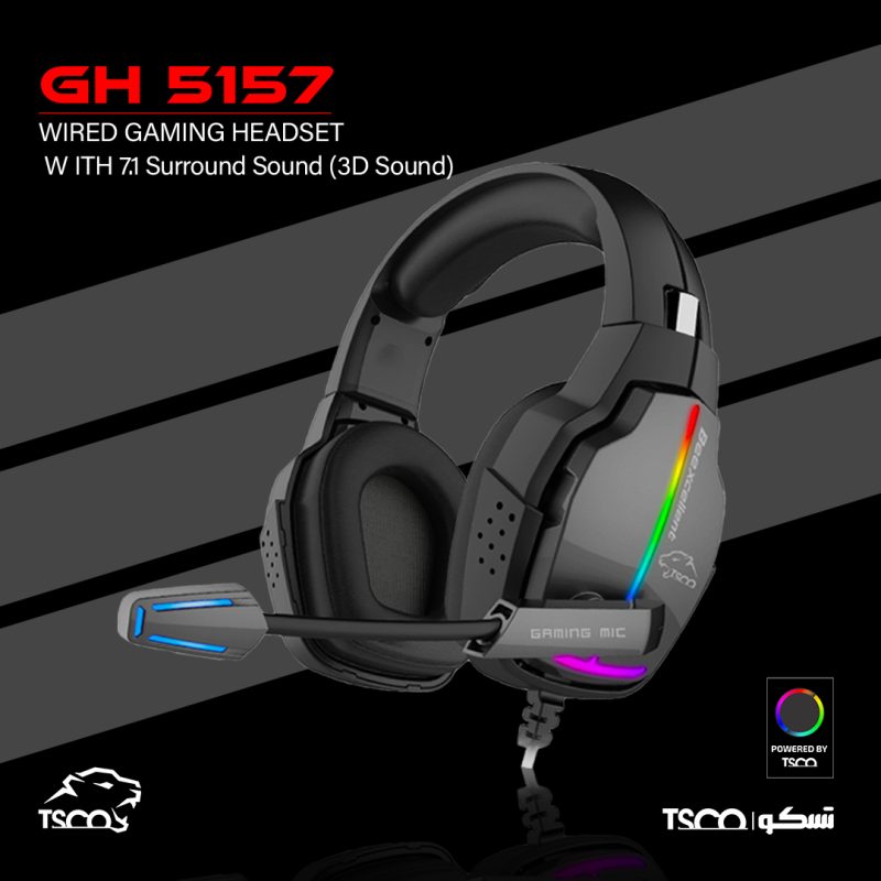 هدفون گیمینگ تسکو مدل GH 5157 3 هدست گیمینگ GH 5157