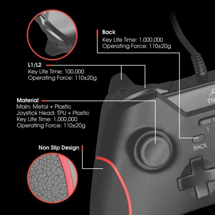 دسته بازی تسکو مدل TG 120 X2