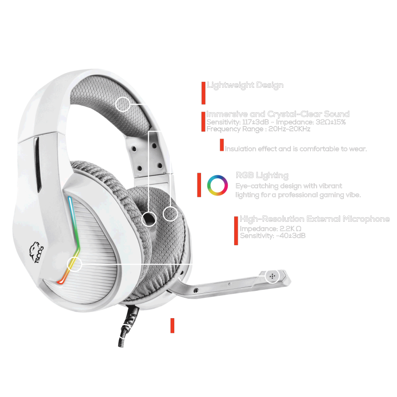 هدست گیمینگ تسکو مدل GH 5141 Zonyx 1 هدست گیمینگ تسکو مدل GH 5141 Zonyx