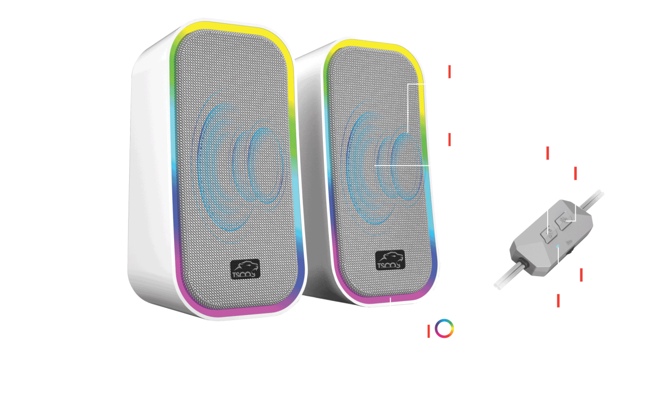 اسپیکر دو تکه GS2076