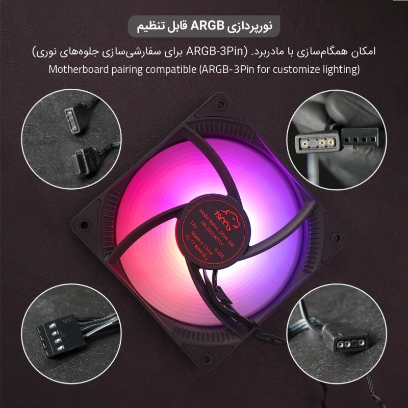 فن کیس گیمینگ gfan 100