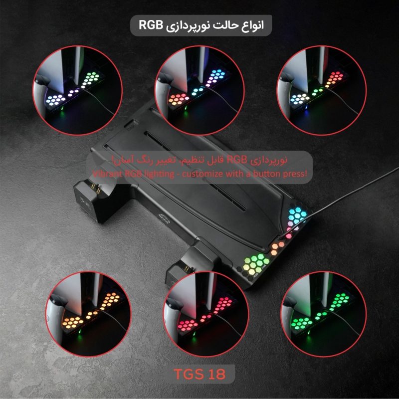 پایه شارژر گیم پد تسکوگیم مدل TGS 18 LootRack
