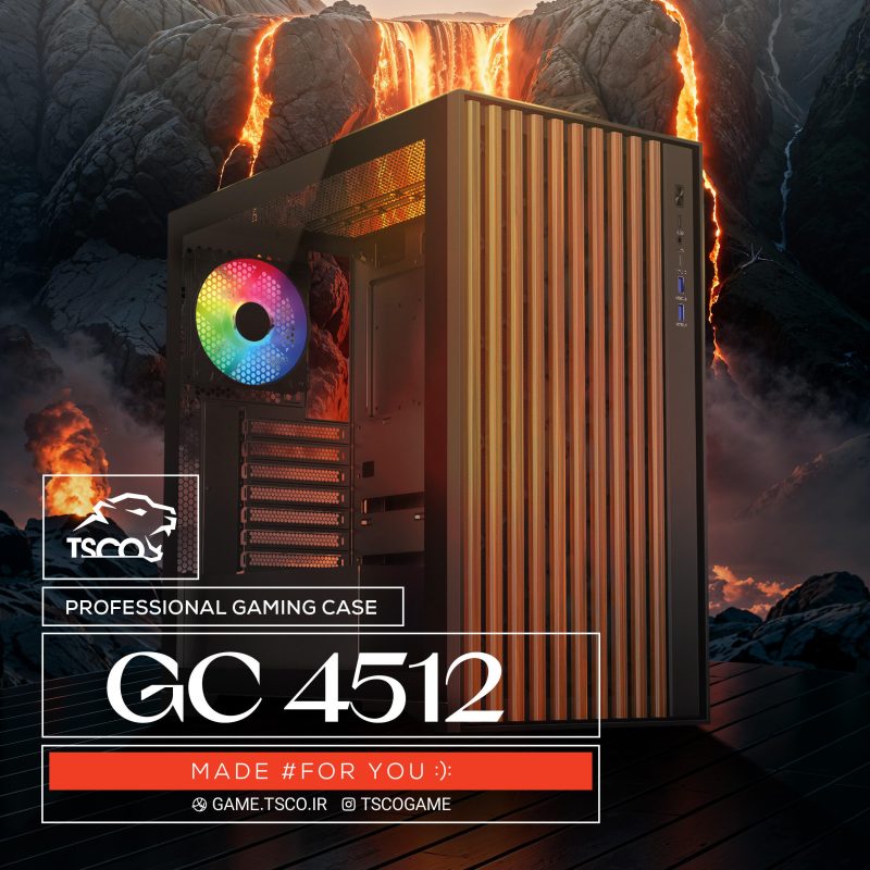 کیس گیمینگ تسکو مدل GC4512 VANIR 7 کیس gc 4512
